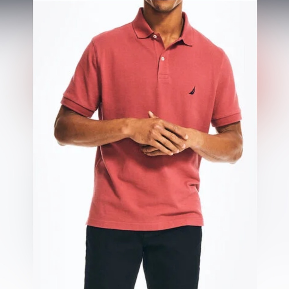 NEW Nautical Classic Fit Medium Short Sleeve Polo Men’s Shirt NWT